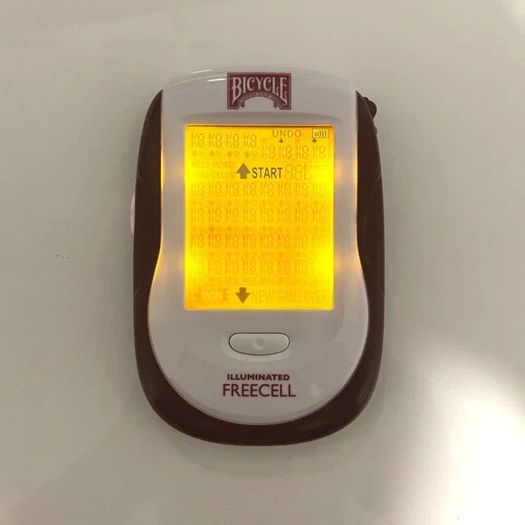 Bicycle Illuminated Freecell Card Game Electronic Handheld Device Tested Works - Picture 2 of 5